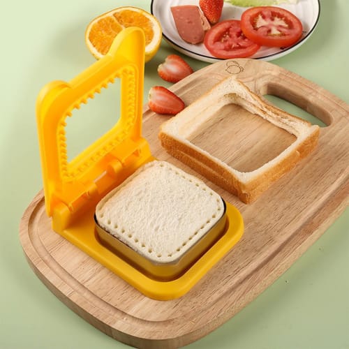 Sandwich Mold, Sealer, Sandwich Cutter Press, Square, Quick Cooking, Bento Making, Homemade Bento Sandwiches, Bread Making Tool, Sandwich, Bread Cutte