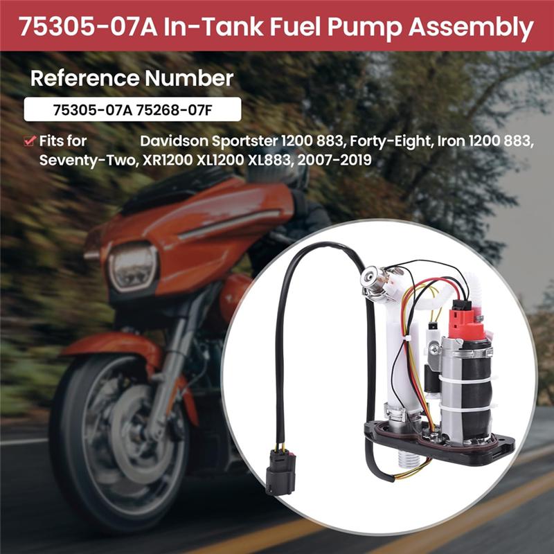 Authentic 75305-07A Fuel Pump Assembly Motorcycle For Davidson Sportster 1200 883 2007-