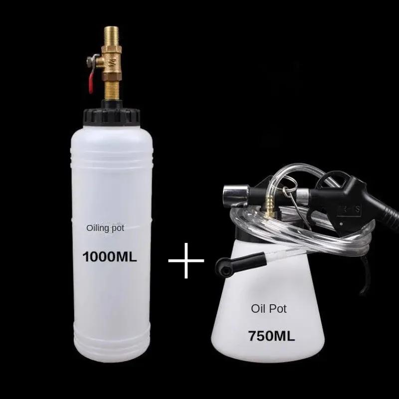 1L 0.75L Auto Bremsentlüfter Hydraulische Pumpflüssigkeit Pumpe Kit Ölwechsel Entlüftungstank Schläuche Reparaturwerkzeug LKW Motorrad Zubehör