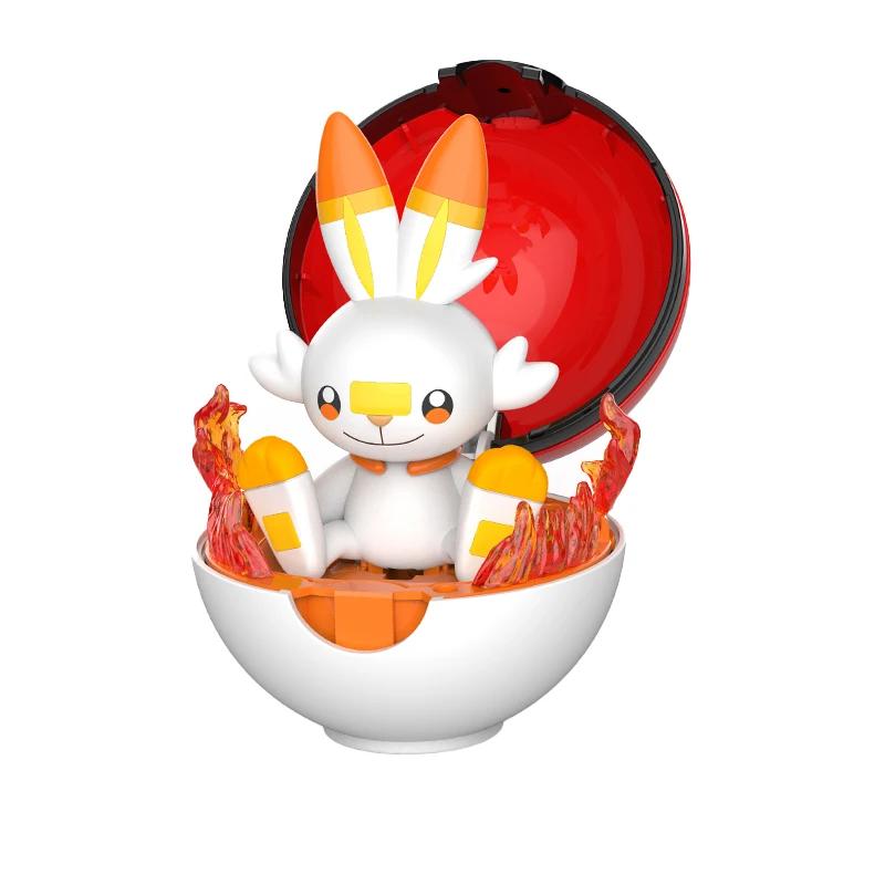 

New Pokemon Figure Pokeball Gashapon Pikachu Piplup Scorbunny Cubone Mimikyu Jigglypuff Poke Ball Toy Box Gift for Children Boy