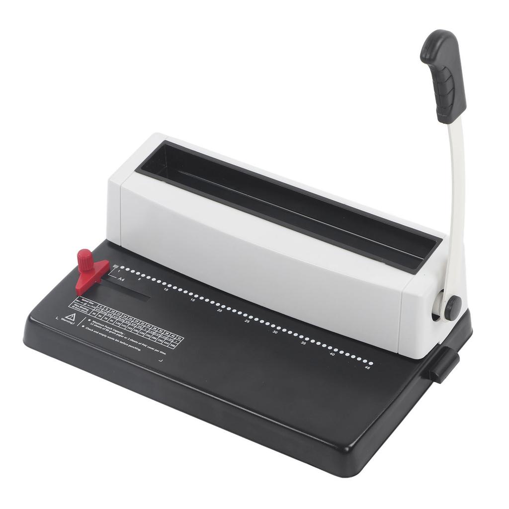 Spiral Coil Binding Machine Humanized Handle Round Hole Punch Wire Binder Machine for Letter Size