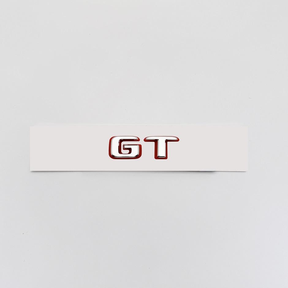 1Pc New style Two tone ABS Rear Trunk Decal Emblem Badge Sticker For GT R S C GTR GTS GTC C190 Car Accessories