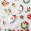Christmas Cartoon Nail Stickers for Girls - Cute Decorative Journal Patterns for Kids