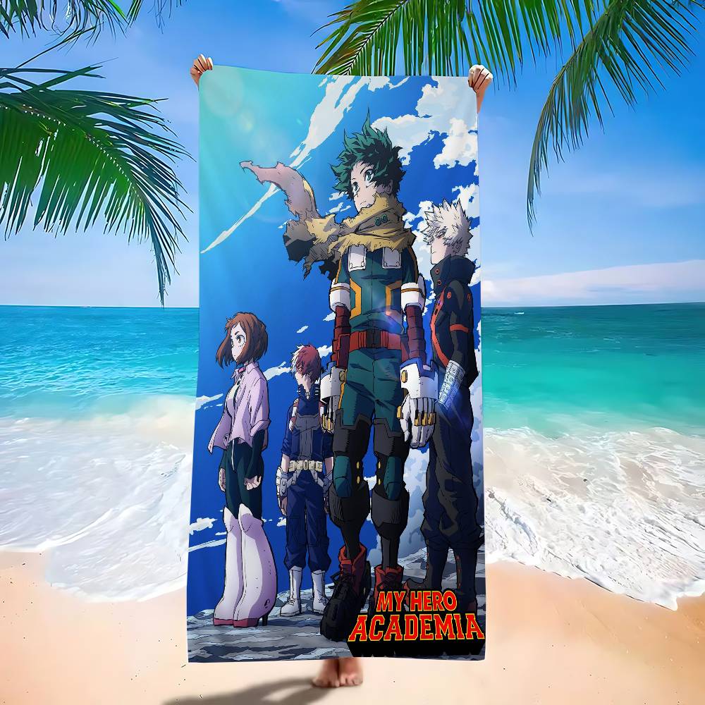 M-My H-Hero A-Academias Anime Microfiber Beach Towel Absorbent Quick Dry Soft Yoga Swimming Resort Mountain Climbing Towel