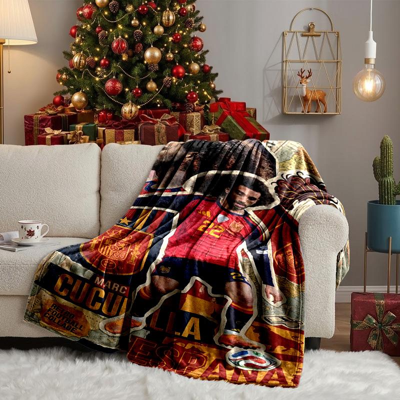 Cucure-lla Celebration Blanket Lightweight Ideal Bedding Blanket Perfect for Travel, Camping, Living Rooms, Offices, Sofas, Fan Christmas gift