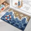 Leaves Non-Slip Bath Floor Mat Bathroom Fluffy Cashmere Absorbent Soft Rug Pad Children Room Carpet Carpet Home Decor Floor Mats