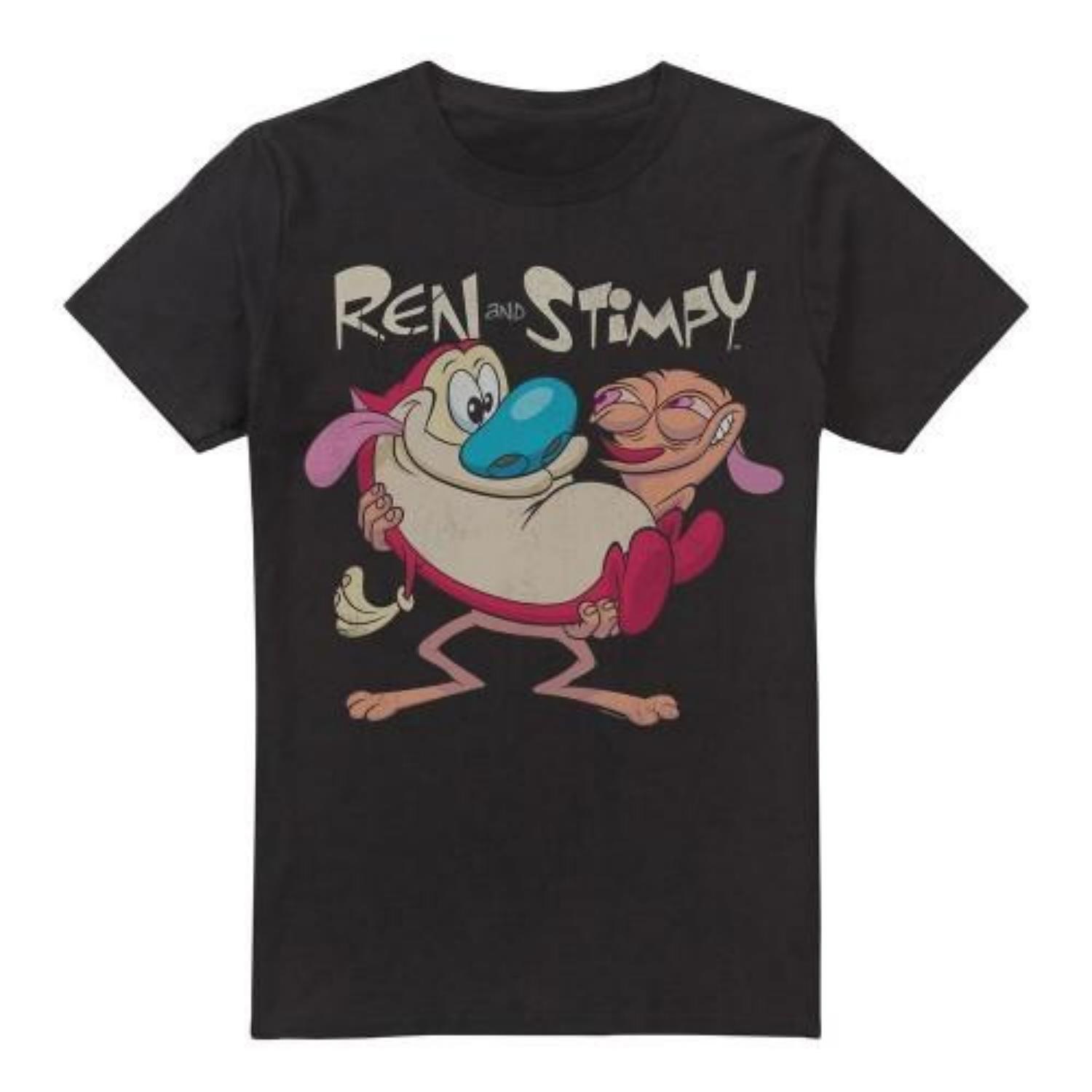 

Ren & Stimpy Mens Two Of A Kind T-Shirt S чёрный