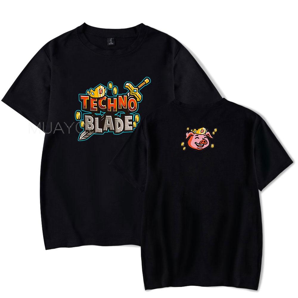 Technoblade Merch Tshirt Hot Sale Summer Tops Short Sleeve Unisex WoUnisex Tshirt Technoblade RIP RIP GOOD GAME Merch Anime Clothes