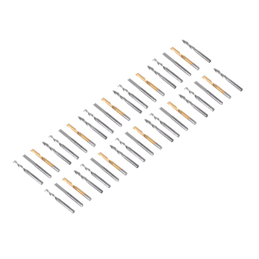 40 Stück Set Fräser 18in Schaft Oberfräser Holzbearbeitung CNC Fräser Fräsen Schnitzen Bit Set