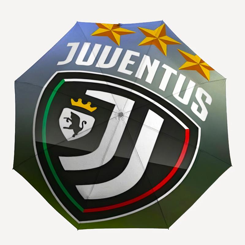 1pc Juventus Umbrella, Sun Protection, And UV Shielding. It Has Eight Sturdy Ribs for Outdoor Use And Perfect As a Holiday Gift
