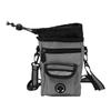 Dog Treat Pouch with Poop Bag Holder Large Capacity Hands Free Pet Training Snack Bag with Adjustable Waist Belt Grey