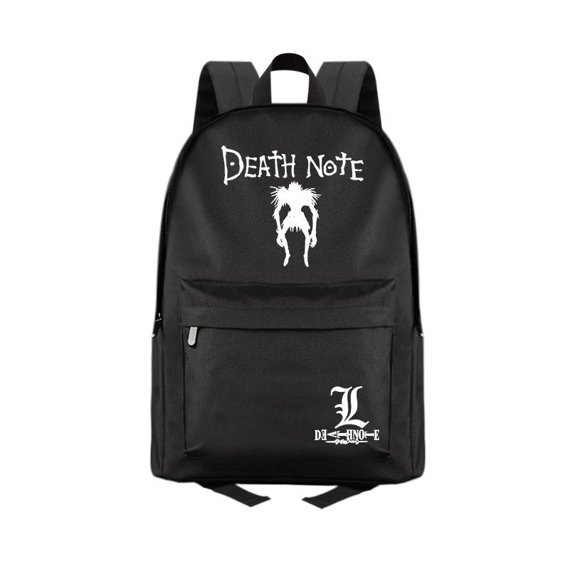 Death Note Anime Peripheral School Bag Male Female Student Daily Backpack Computer Travel Backpack