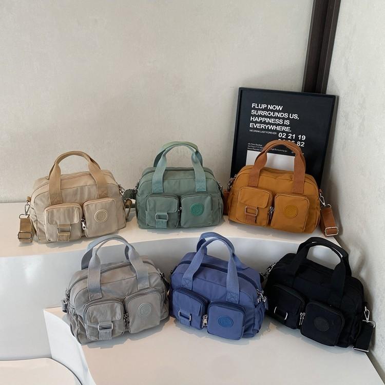 Japanese Handbag 2025 New Fashionable Versatile Nylon Cloth Shoulder Oblique Span Bag Casual Simple Commuter Pillow Bag