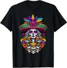 Dia De Los Muertos Tag der Toten Zuckerschädel Unisex 100% Baumwolle T-Shirt Herren T-Shirts Oberteil