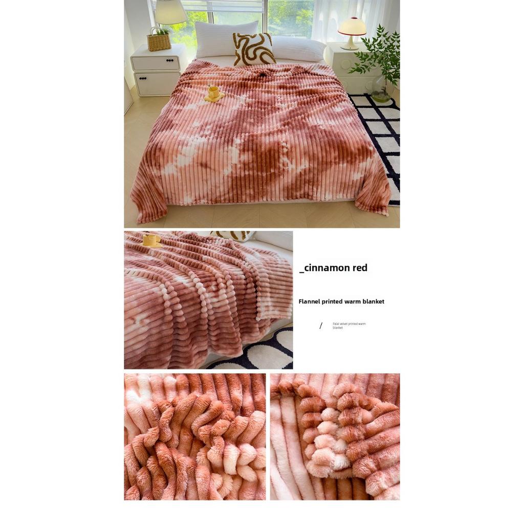 Thickened Blanket, Milk Velvet, Coral Velvet, Flannel, Nap Air Conditioning Blanket, Sofa Cover Blanket, Office Gift Blanket