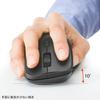 Sanwa Supply Silent Bluetooth Mouse (with Side Wheel, 5 Buttons, Black) MA-BBS523BK