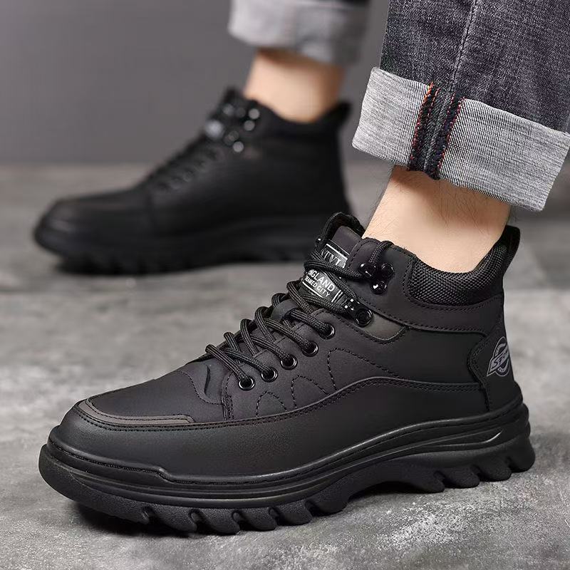 Cotton shoes winter velvet thickened Martin boots high-top warm snow boots casual shoes