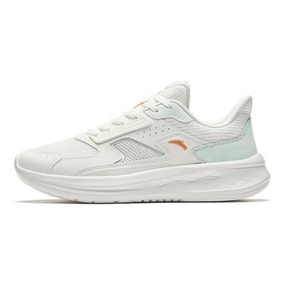 Lekkie Wygodne Amortyzujące Antypoślizgowe Buty do Biegania z Niską Cholewką Damskie sneakers Biało-Zielone 922435512-3
