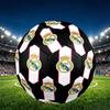 Real Madrid Print Size 5 Soccer Ball, PU Wear Resistant Football for Match Training and Daily Practice, Birthday Gift for Soccer Fans