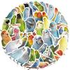 50PCS Cute Cartoon Parrot Graffiti Stickers Waterproof Vinyl Decals for Guitar Notebook Luggage DIY Decoration