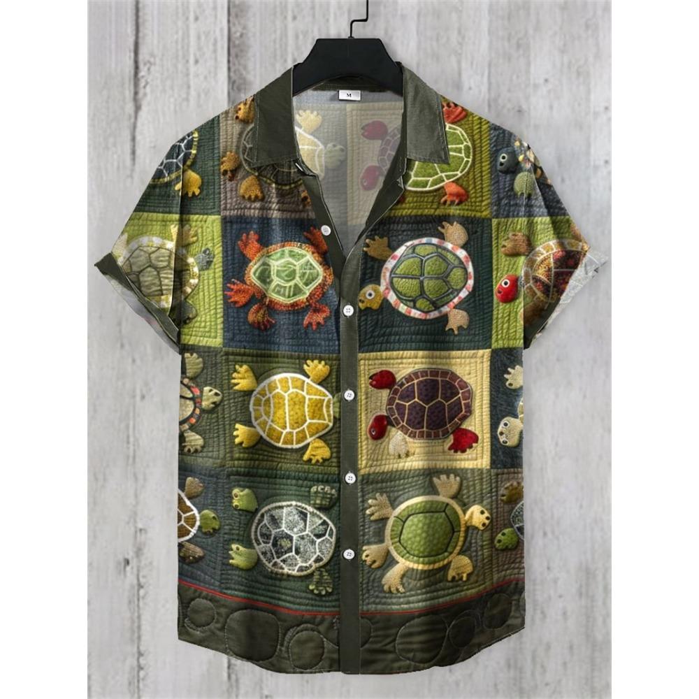 

Men s Funny Cat Art Shirt Fashion 3DUFO Printed Linen Shirt Casual Beach Summer Top Men s Short Sleeve Shirt S