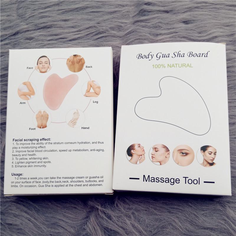 

Rose Quartz Finger-Shaped Gua Sha Tool for V-Face & Full Body Massage.