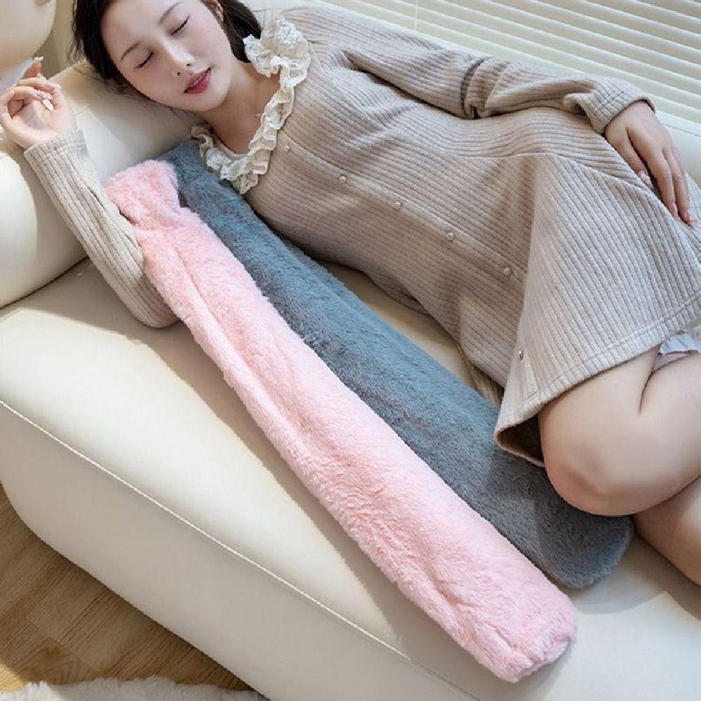 Extra Long Warm Water Bag Removable Hand Warmers Thermos Bottle Water-filled Waist Warmer  Gifts