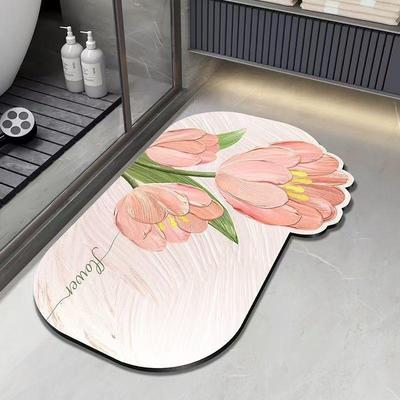 Diatom Mud Bathroom Bathroom Floor Mat Absorbent Mat Non-slip Entrance Door Mat Entrance Door Carpet Toilet Floor Mat