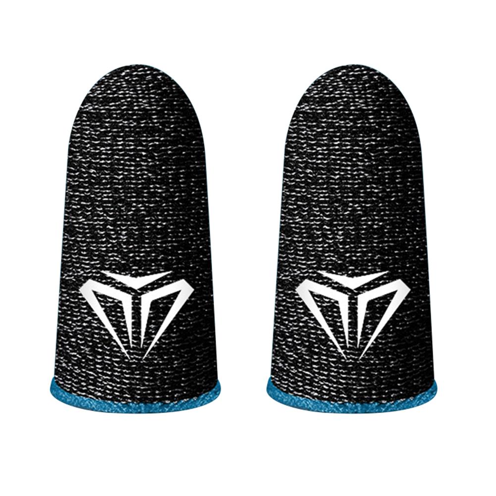 2pcs S02 Finger Cots Cover Anti-slip Touch Screen Gaming Thumb Gloves Finger Sleeve for PUBG Mobile Games синий