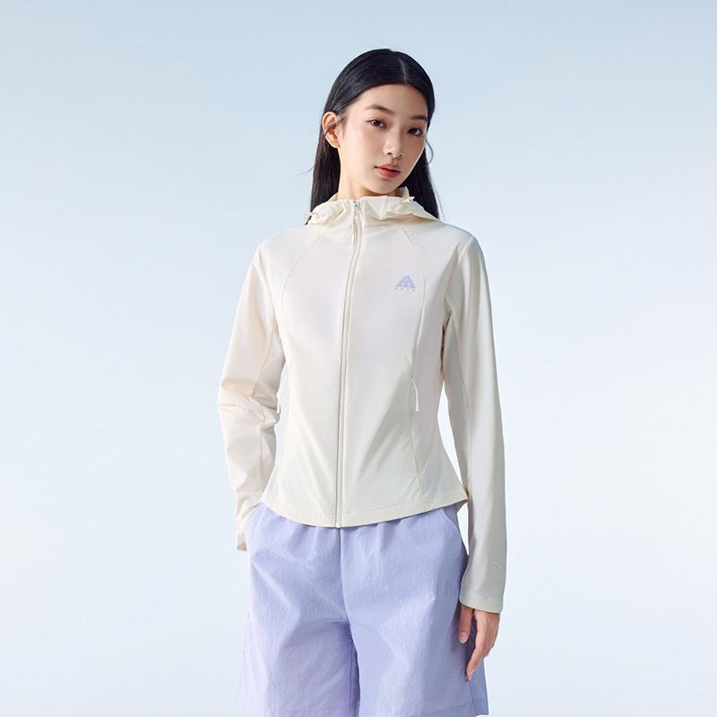 Anta Outdoors UPF 100+ Woven Sports Jacket Summer 2026 Women jackets Warm-Jade-White 962626604-2