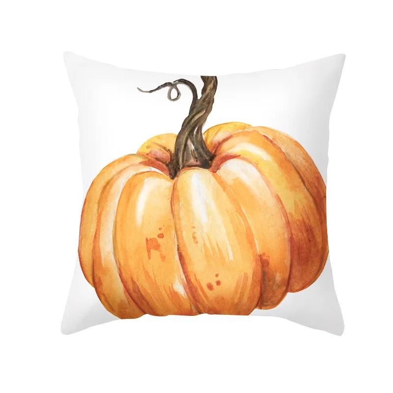 Autumn Maple Leaf Pillow Case  Fall Maple Leaf Pumpkin Pillow Case Cover Thanksgiving Day Decoration Pillowcase Autumn Pillow