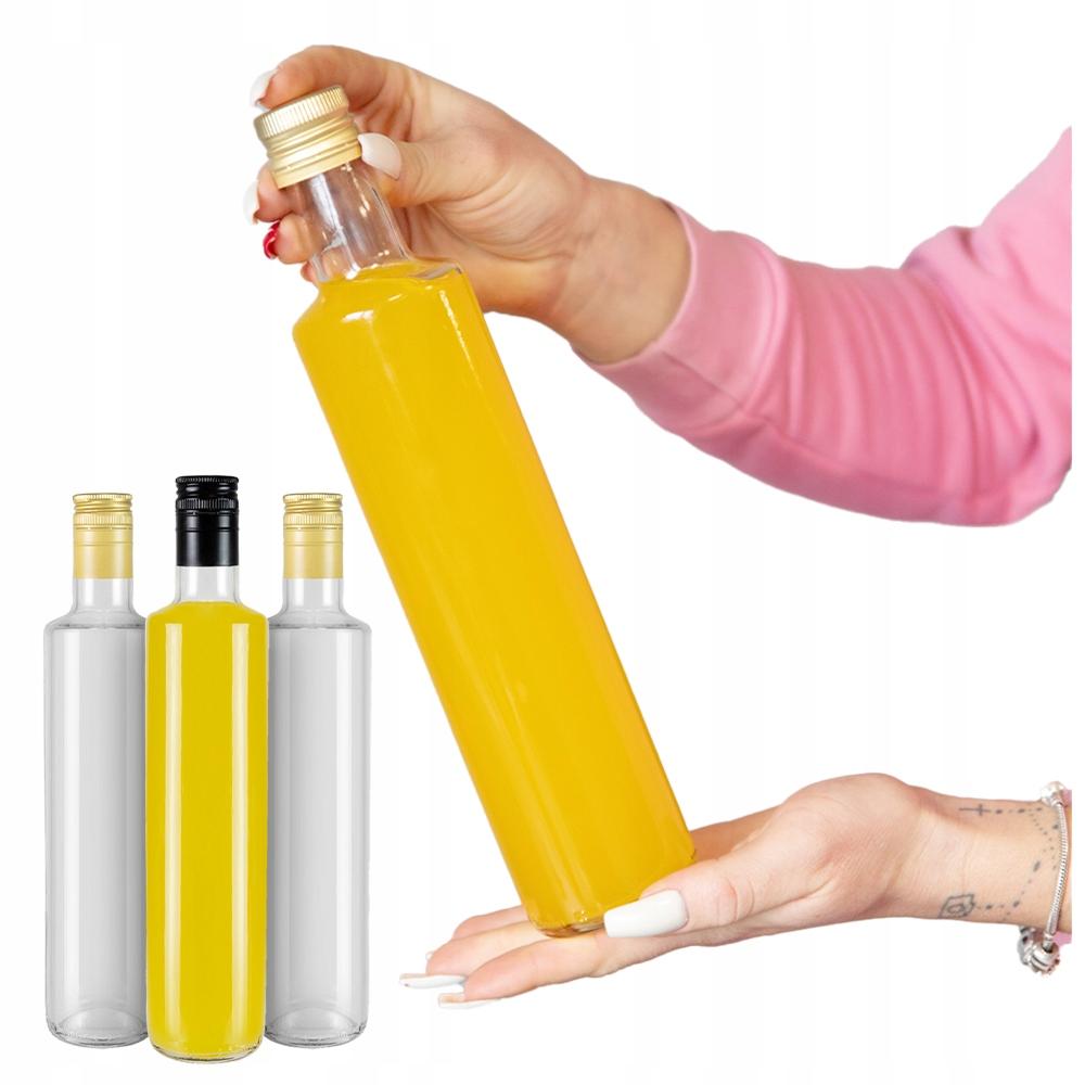 Butelka Dorica 500Ml Bezbarwna Na Oliwę Nalewki Ocet Sok Syrop 0,5L