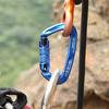 12KN Outdoor Automatic Lock Buckle D Shaped Carabiner Clasp Keyring Clip Sports Rope Buckle Water Cup Buckle Climbing Tools
