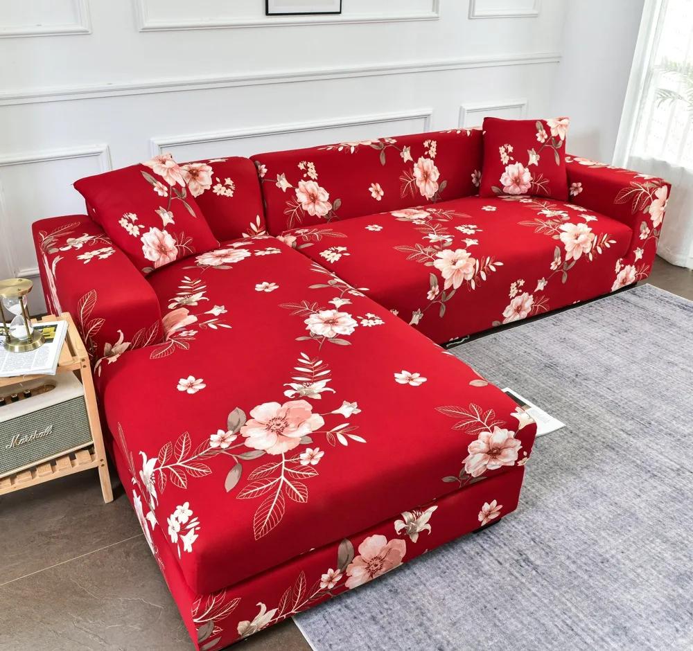 Universeller bedruckter Sofabezug mit geometrischem Muster, dehnbar, für Wohnzimmer, Couchschutz, waschbar, Dekor, Chaiselongue, Sofabezug