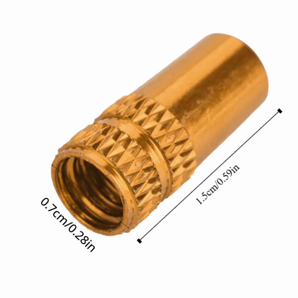 10Pcs Presta Valve Bike Valve Cap Aluminum Alloy Anodized Bike Tire Valve Cap Dust Proof Bicycle Valve Protective Cap