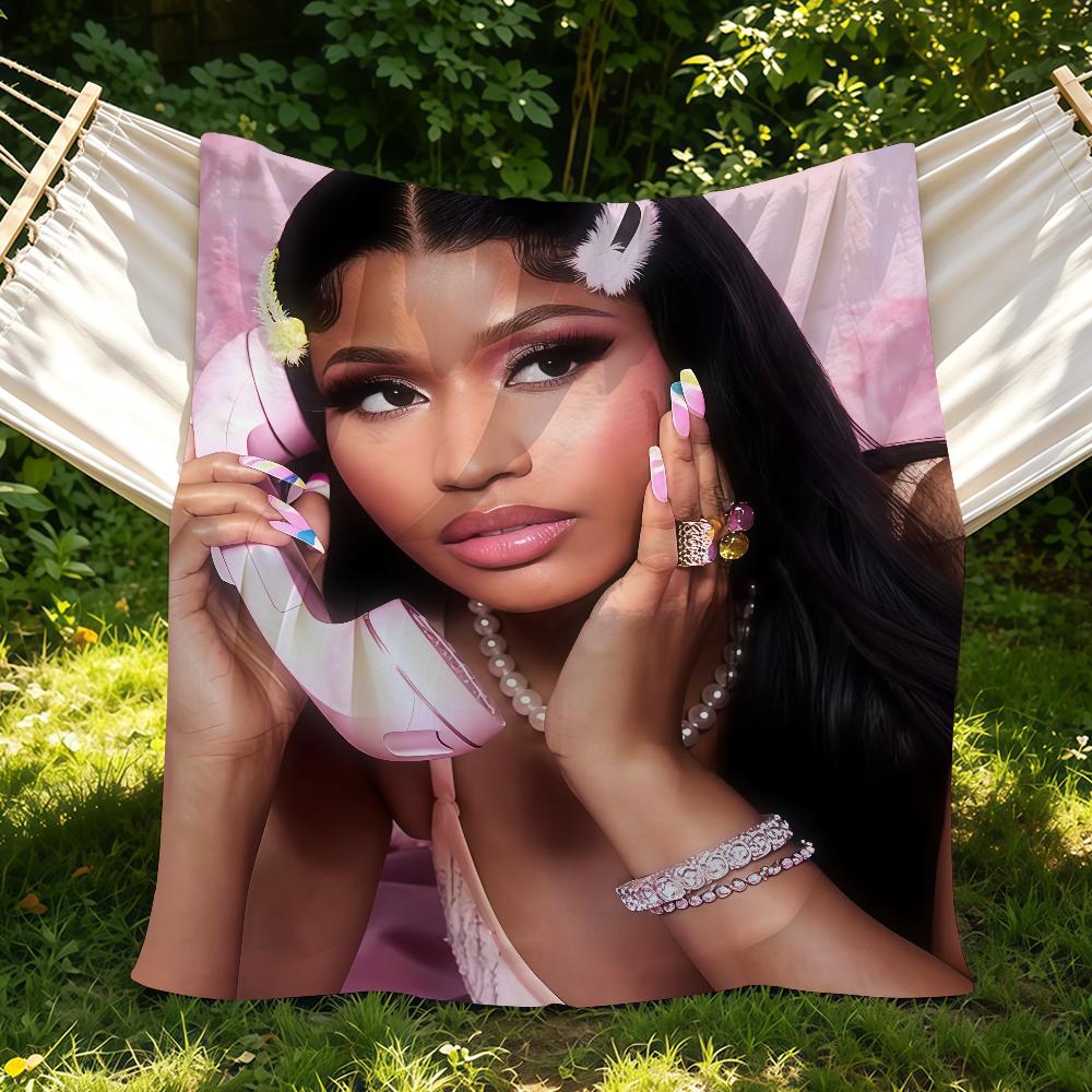 Tobago Rapper N-nicki Minaj Blanket Suitable For Sofas Beds Offices Cars Outdoor Travel An Ideal Gift For Friends Family