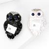 Stylish Owl Shaped Brooch Zinc Alloy Badge Pin Lightweight Comfortable Wear Chest Jewelry Accessory For Daily Wear
