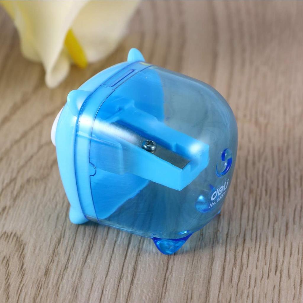 5Pcs Mixed Colors Piggy Pencil Sharpener - Cartoon Pig Handheld Sharpener for Kids, Single Hole, Portable and Easy to Use, Assorted Colors