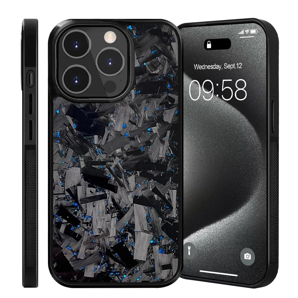 

100% Real Forged Carbon Fiber Magsafe Phone Cases Shining for 16 13 14 12 11 14Plus 13Pro 11Promax Anti-fall Case For iPhone 11 Pro