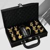 Set di Calici da Vino Animali dello Zodiaco - Classici Calici Regalo di Capodanno per la Casa, Set da Vino Bianco One-Bite