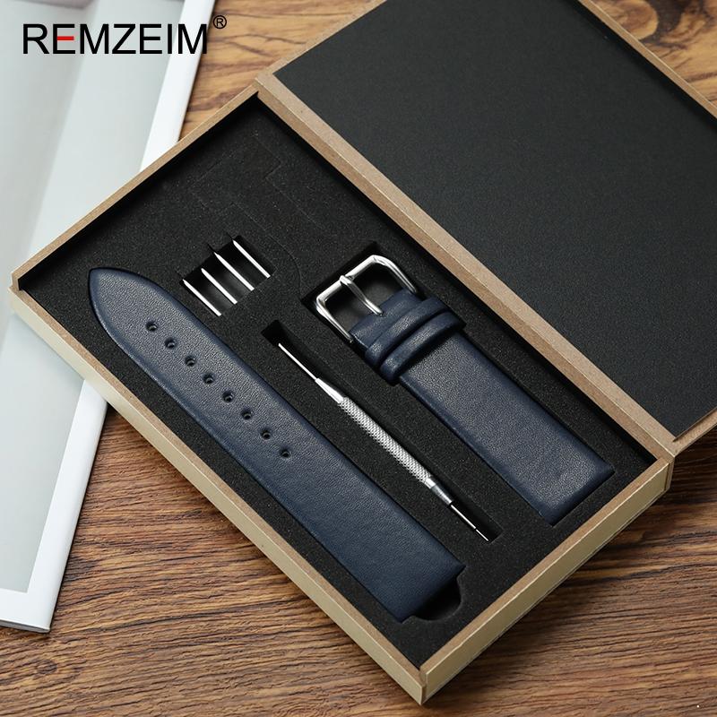 

Ultra-thin PU Leather Watchbands 18mm 20mm 22mm Watch Straps with Gift Packing Box Pink Brown Blue Red Replacement Bracelet 18mm синий