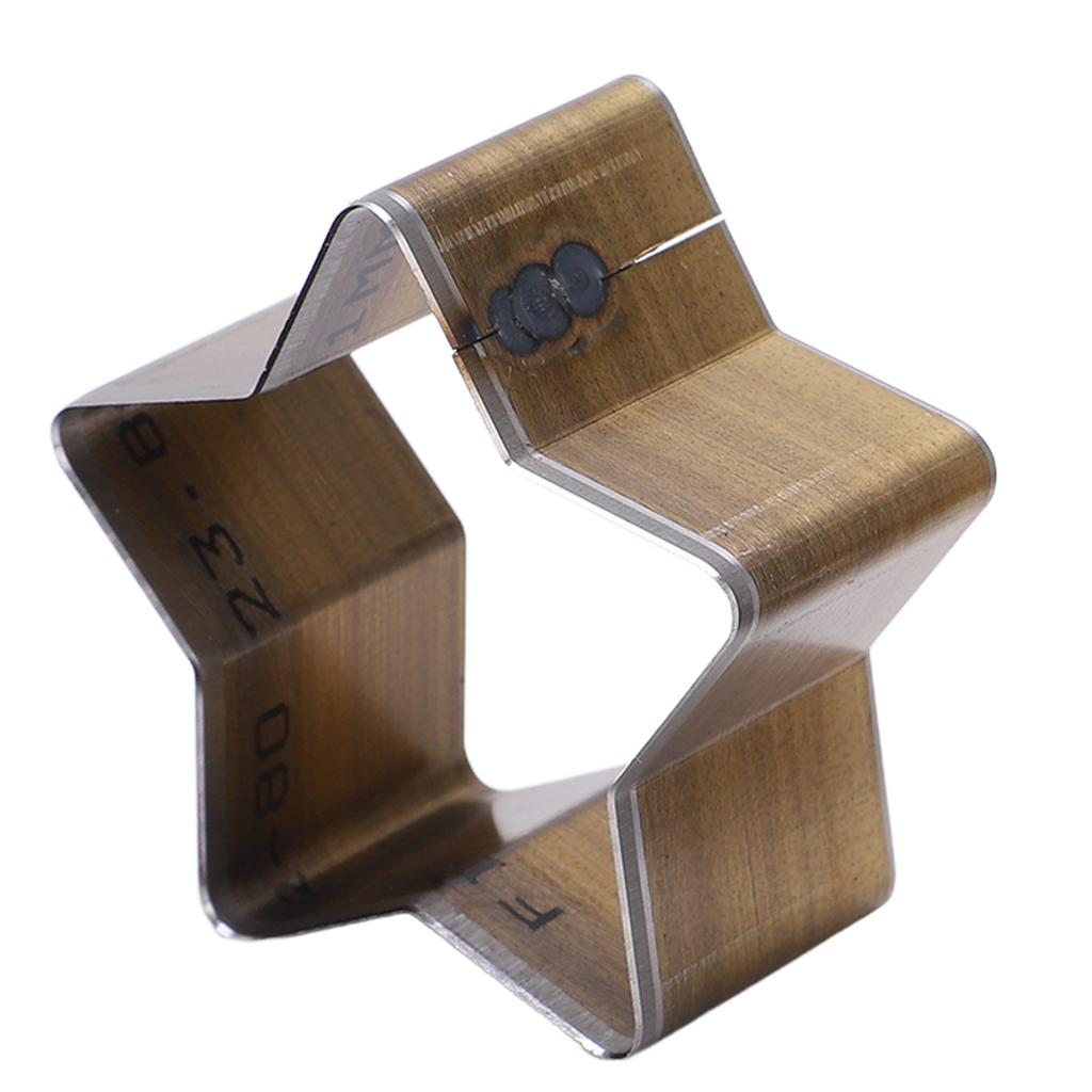 3pcs Pentagram Cutting Mold Thin Incisive High Density High Carbon Steel Die Punching Cutter for Leather