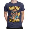 BOBR KURWA Funny Epic Beaver Meme Hawaii Funny Graphic 100 Cotton TShirt Bobr Kurwa Tees Tops For Unisex