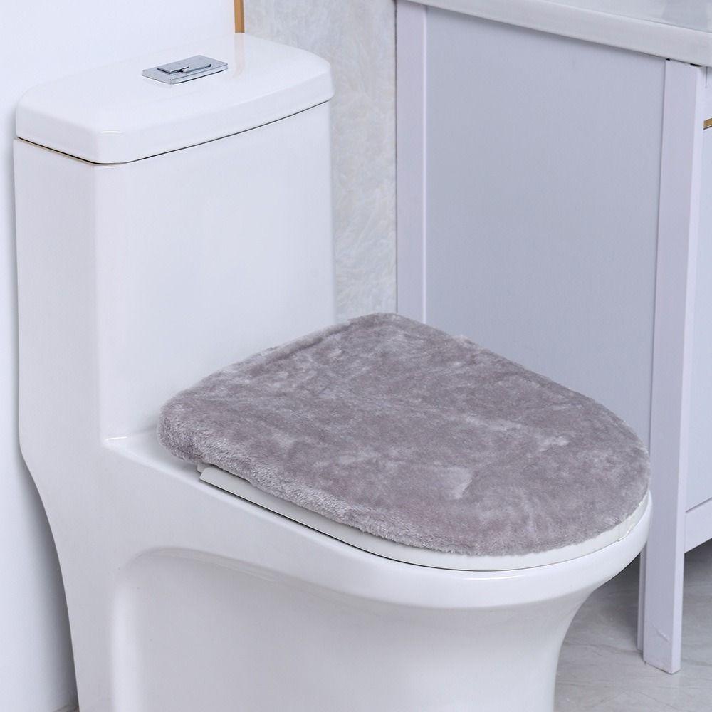 Verdickte Toilettensitzauflage Warme Toilettenstaubabdeckung Verschleißfeste Toilettendeckelabdeckung Für den Heimgebrauch