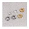 18K Gold-Filled Zircon Lace Spacer for DIY Jewelry - Large-Hole Beaded Bracelet Accessories