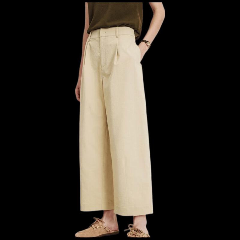 Navigare Women s Spring/Summer Thin Wide-Leg Pants M