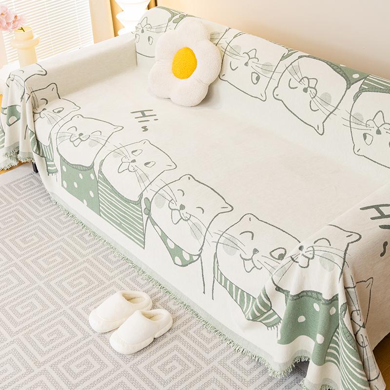 

Мультяшный шенилловый чехол для дивана, ткань, полотенце, легкая роскошь, высокое качество, защита от царапин, подушка для дивана, универсальное одеяло для дивана на четыре сезона 180*130cm