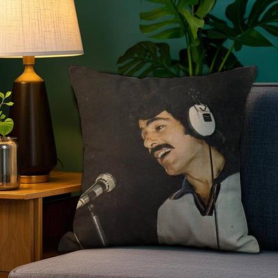 Funda de Almohada Sofá Sala de Estar Dormitorio Impresión a Doble Cara Cantante Ferdi T-Tayfur Cojín Cuadrado Funda de Almohada para la Siesta