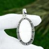 Mothers day Deal Oval Scolecite Gemstone Artisan Wife Pendant Jewelry 925 Silver