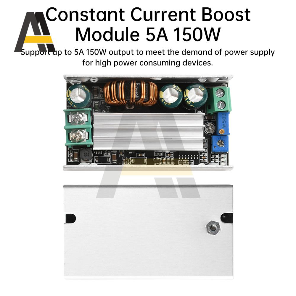 150W DC-DC High-Power Constant Voltage and Constant Current Boost Power Module LED Boost Drive 2-24V to 3-30V 5-30V to 6-50V